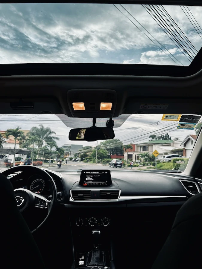 Rear left side view of 2019 Mazda Mazda3 Sport